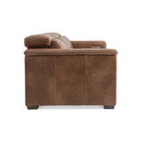 Lioni Brown Leather Power Motion Sofa - Ornate Home