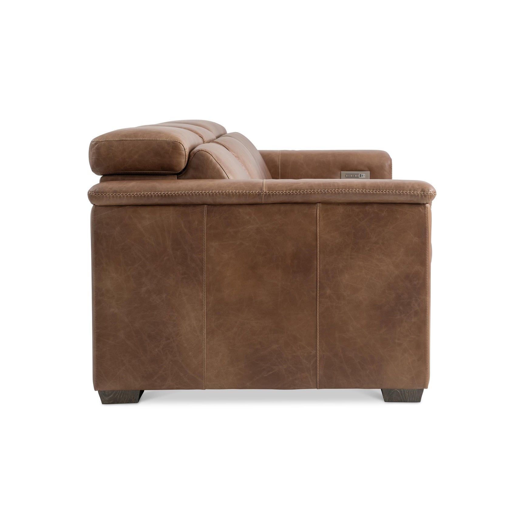 Lioni Brown Leather Power Motion Sofa - Ornate Home