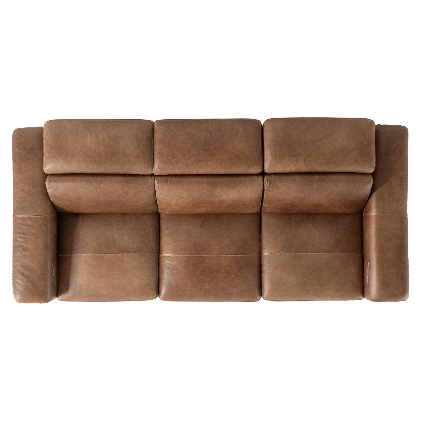 Lioni Brown Leather Power Motion Sofa - Ornate Home