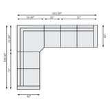 Lioni Mocha Power Motion Sectional - Ornate Home