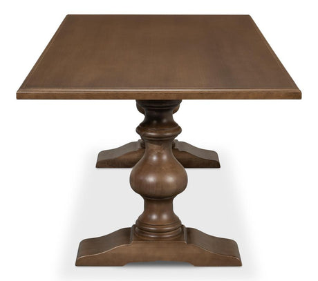 Lionisio Brown Trestle Dining Table - Ornate Home
