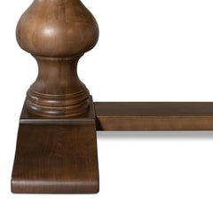 Lionisio Brown Trestle Dining Table - Ornate Home