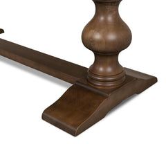 Lionisio Brown Trestle Dining Table - Ornate Home