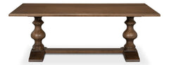 Lionisio Brown Trestle Dining Table - Ornate Home