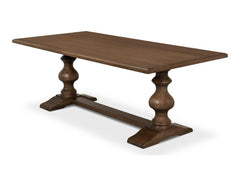 Lionisio Brown Trestle Dining Table - Ornate Home