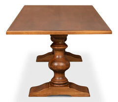 Lionisio Brown Trestle Dining Table - Ornate Home