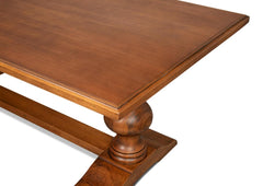 Lionisio Brown Trestle Dining Table - Ornate Home