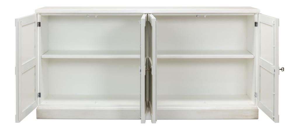 Lionisio Cortina White Buffet - Ornate Home