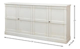 Lionisio Cortina White Buffet - Ornate Home