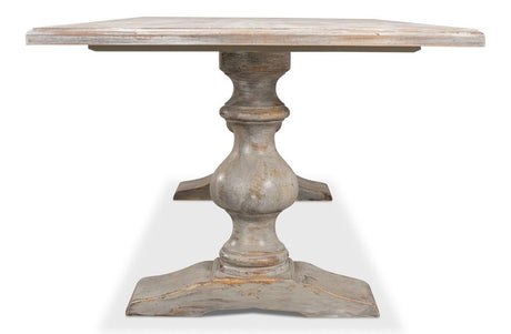 Lionisio Grey Trestle Dining Table - Ornate Home