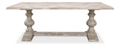 Lionisio Grey Trestle Dining Table - Ornate Home