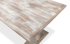 Lionisio Grey Trestle Dining Table - Ornate Home