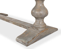 Lionisio Grey Trestle Dining Table - Ornate Home