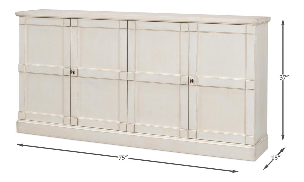 Lionisio Stucco White Buffet - Ornate Home
