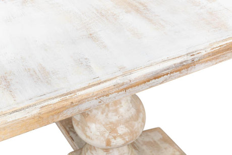 Lionisio White Trestle Dining Table - Ornate Home