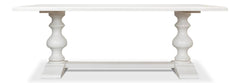 Lionisio White Trestle Dining Table - Ornate Home