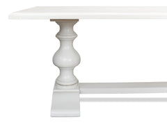Lionisio White Trestle Dining Table - Ornate Home
