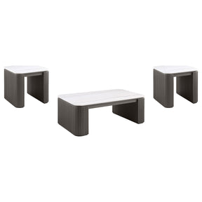 Lior Charcoal Coffee Table Set - Ornate Home