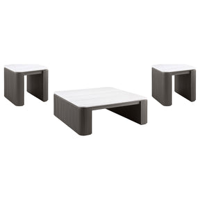 Lior Charcoal Coffee Table Set - Ornate Home