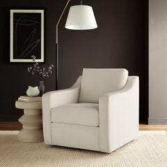 Liora Alabaster Performance Velvet Armchair - Ornate Home