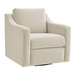 Liora Alabaster Performance Velvet Armchair - Ornate Home