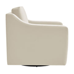 Liora Alabaster Performance Velvet Armchair - Ornate Home