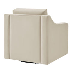 Liora Alabaster Performance Velvet Armchair - Ornate Home
