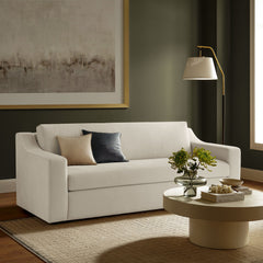 Liora Alabaster Performance Velvet Sofa - Ornate Home