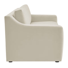 Liora Alabaster Performance Velvet Sofa - Ornate Home