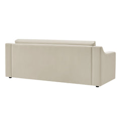 Liora Alabaster Performance Velvet Sofa - Ornate Home