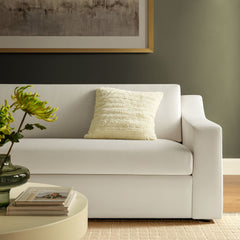 Liora Alabaster Performance Velvet Sofa - Ornate Home
