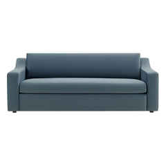 Liora Cadet Blue Performance Velvet Sofa - Ornate Home