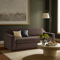 Liora Chocolate Brown Performance Velvet Sofa - Ornate Home