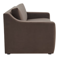 Liora Chocolate Brown Performance Velvet Sofa - Ornate Home