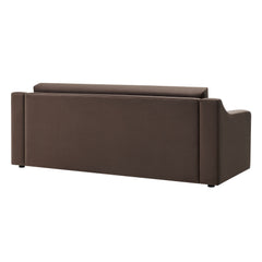 Liora Chocolate Brown Performance Velvet Sofa - Ornate Home