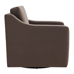 Liora Chocolate Performance Velvet Armchair - Ornate Home