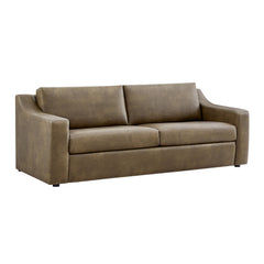 Liora Mushroom 87 Inch Vegan Leather Sofa - Ornate Home