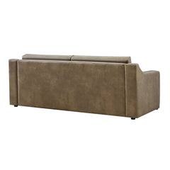 Liora Mushroom 87 Inch Vegan Leather Sofa - Ornate Home