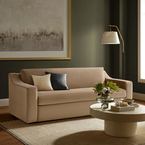 Liora Taupe Performance Velvet Sofa - Ornate Home