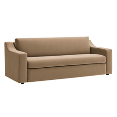 Liora Taupe Performance Velvet Sofa - Ornate Home