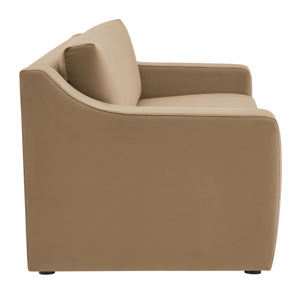 Liora Taupe Performance Velvet Sofa - Ornate Home