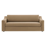 Liora Taupe Performance Velvet Sofa - Ornate Home