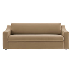 Liora Taupe Performance Velvet Sofa - Ornate Home