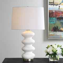 Liora White Table Lamp - Ornate Home