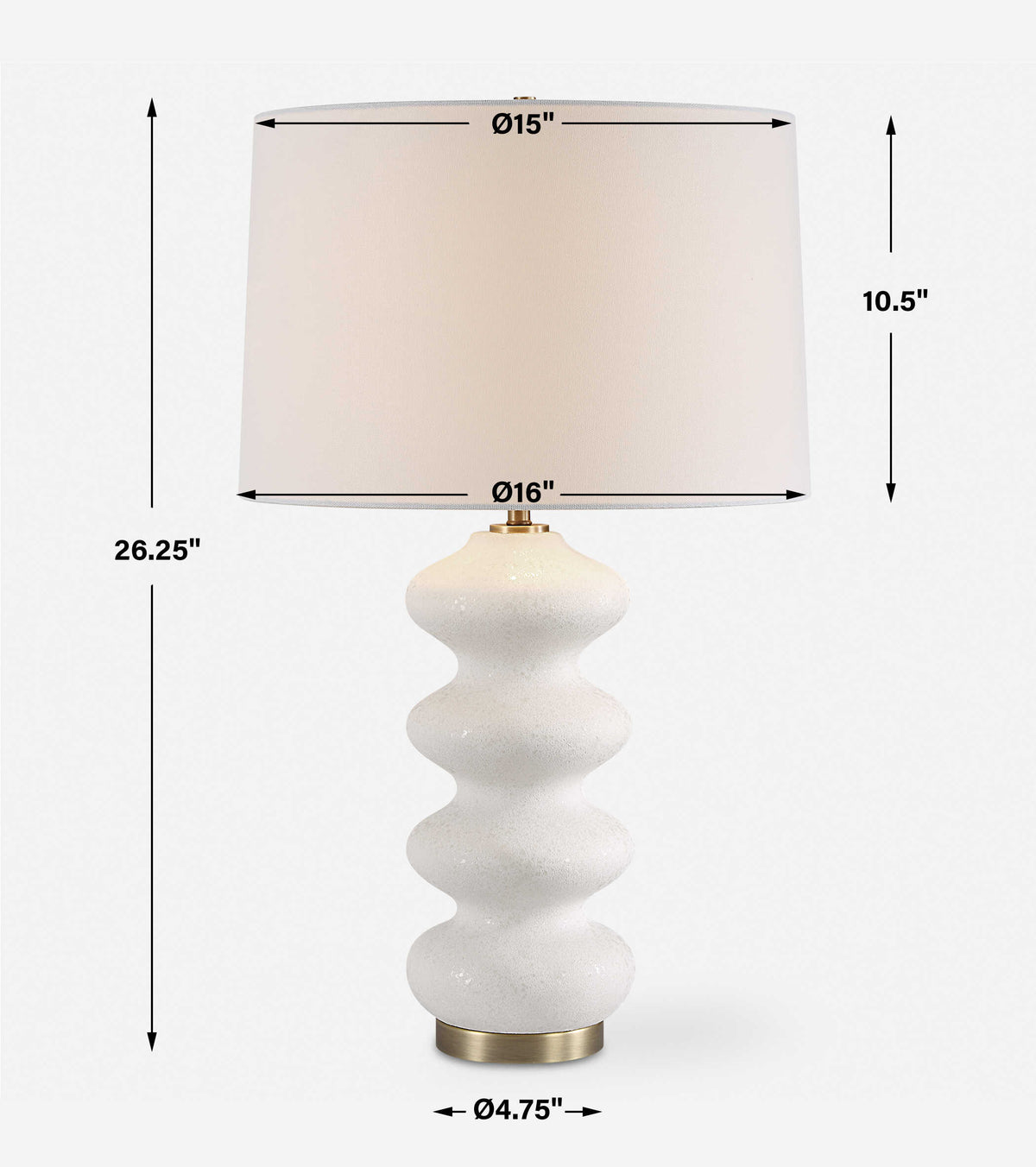 Liora White Table Lamp - Ornate Home