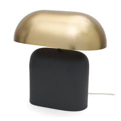 Liorre Black/Gold Textured Metal Base 1-Light Table Lamp