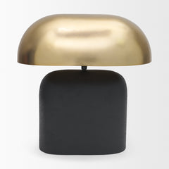 Liorre Black/Gold Textured Metal Base 1-Light Table Lamp