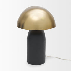 Liorre Black/Gold Textured Metal Base 1-Light Table Lamp