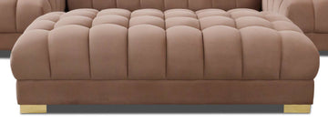 Lipa Velvet Ottoman - Ornate Home