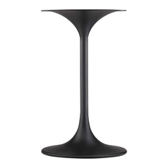 Lippa Black 20" Round Faux Marble Side Table - Ornate Home